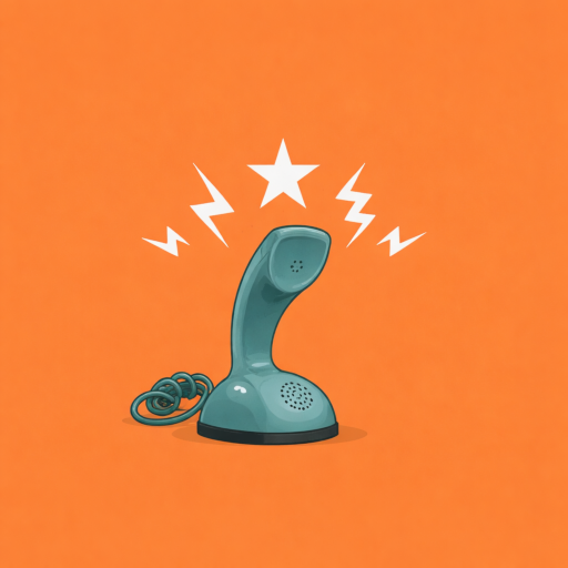 Telefonverket Logo featuring lightning bolts, a star, and a telephone handset